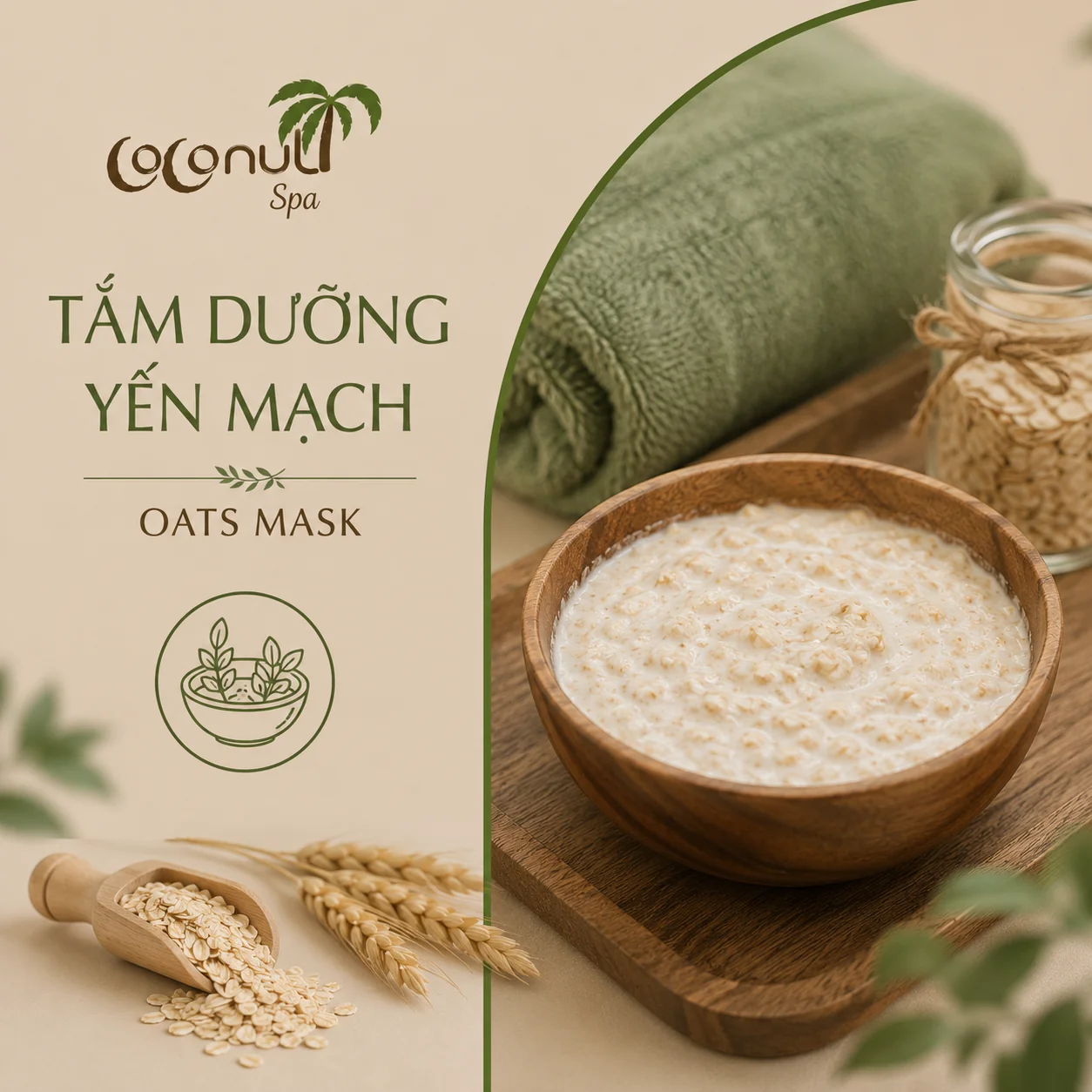 Tắm Dưỡng Yến Mạch (Oats Mask)