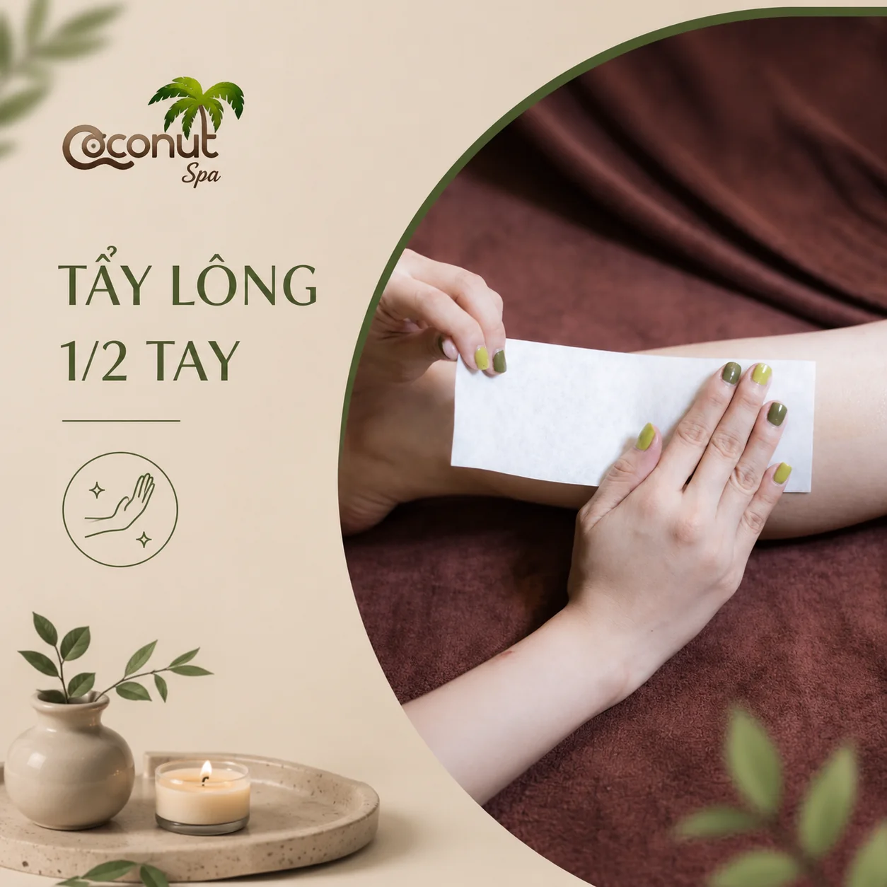  1/2 arm (lông cánh tay)