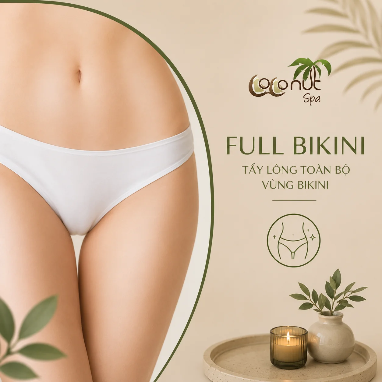 Full bikini (Tẩy lông toàn bộ vùng bikini)