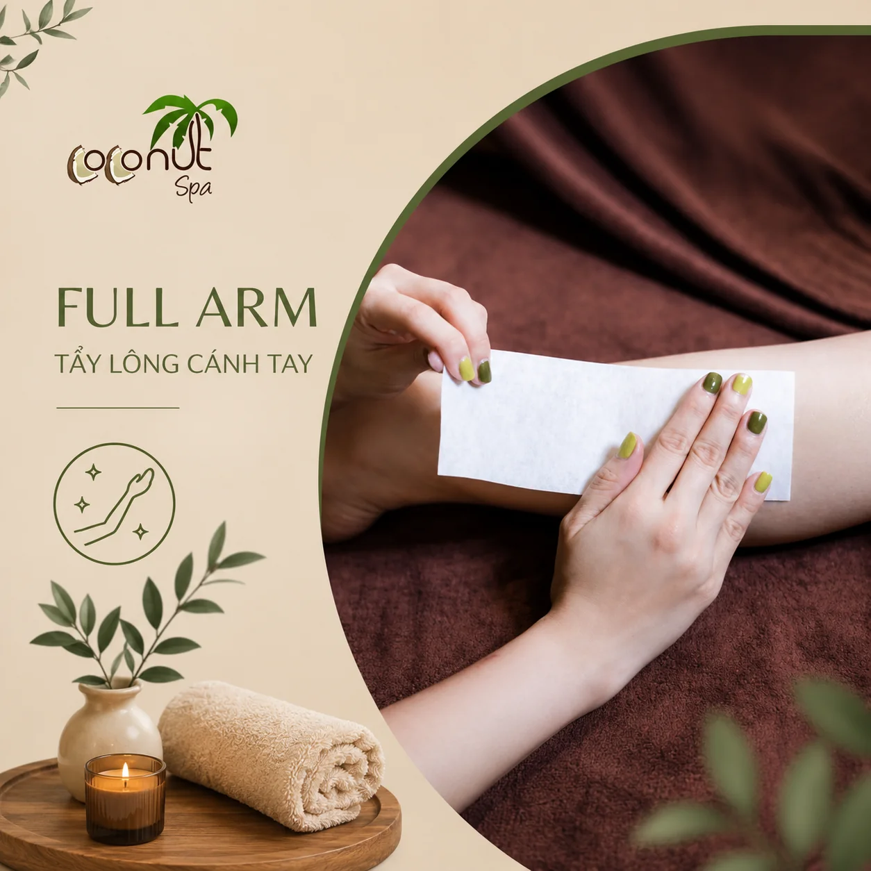 Full arm (Tẩy lông cánh tay)